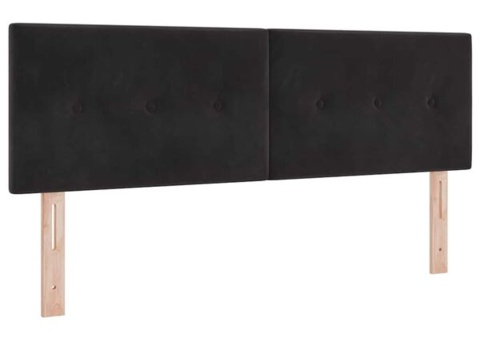 Huvudgavel Svart 144 cm Sammet. Finns i kartong ej kontrollerat