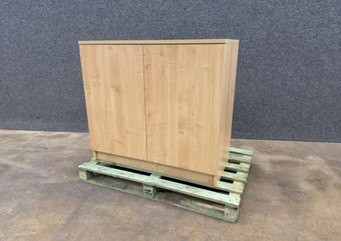 Storage cabinet, 2 doors, 915x1000x470mm, oak