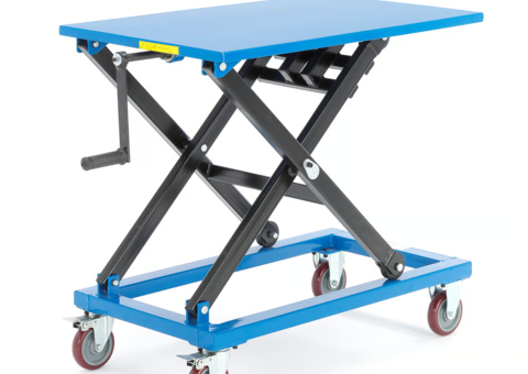 Lift table trolley LASER Manual, 300 kg, 950x600 mm