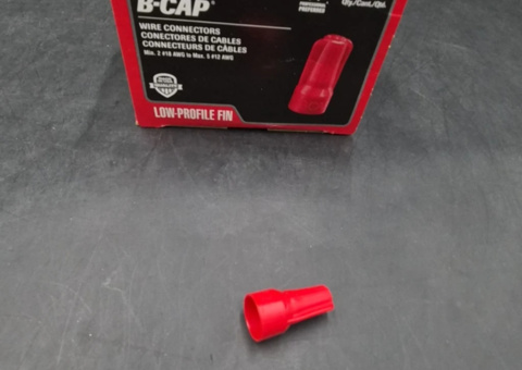 Wire connectors, 6000 pcs - Buchanan B-CAP, red