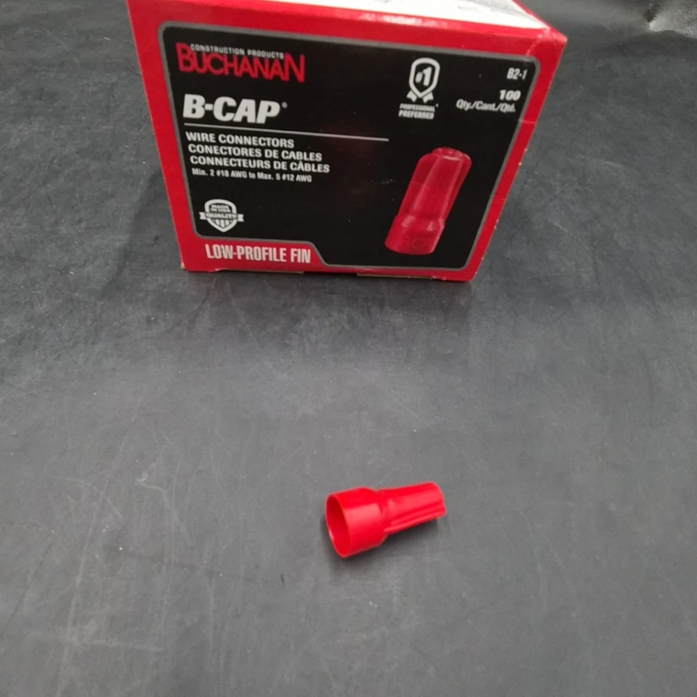 1585968-1 Wire connectors, 6000 pcs - Buchanan B-CAP, red