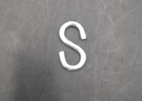 S-hooks, 900 pcs - 30 mm, zinc-plated