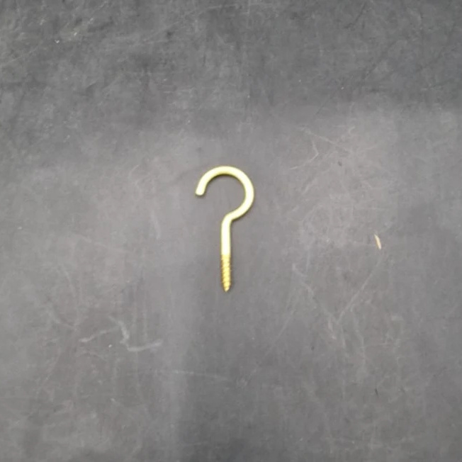 1585977-1 Screw hooks, approx. 800 pcs - 40 mm, brass