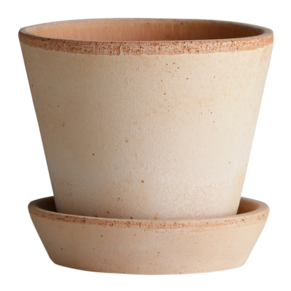 1584899-1 Plant pots with saucers, 3 pcs - Bergs Potter Julie, pink Ø25 cm