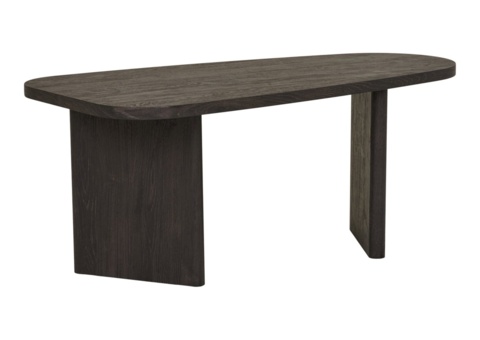 Coffee table, 1 pc - House Nordic Melo, dark brown 100 × 50 cm