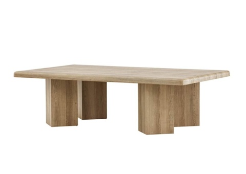 Coffee table, 1 pc - Venture Home Lillehammer, natural colour 140 × 80 cm