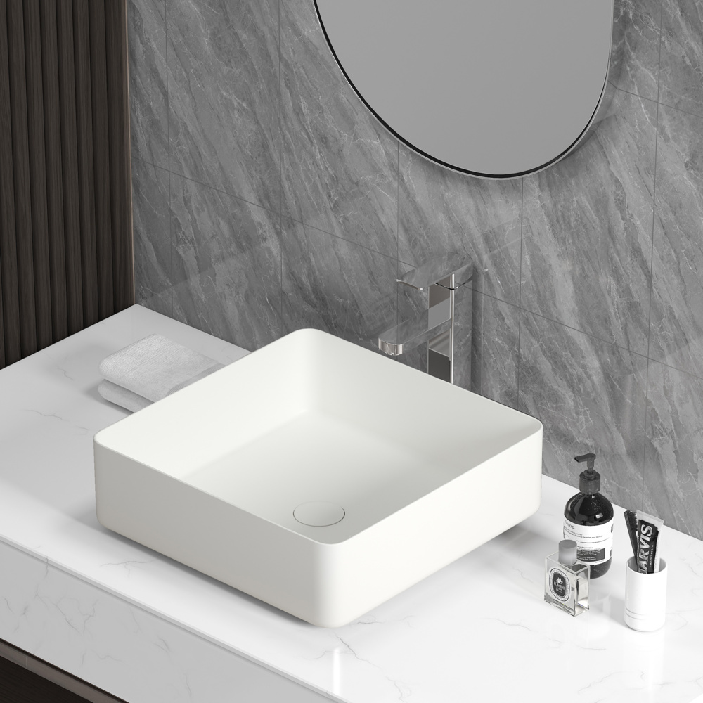 1586713-1 Tvättställ - Bathlife Skatt, matt vit