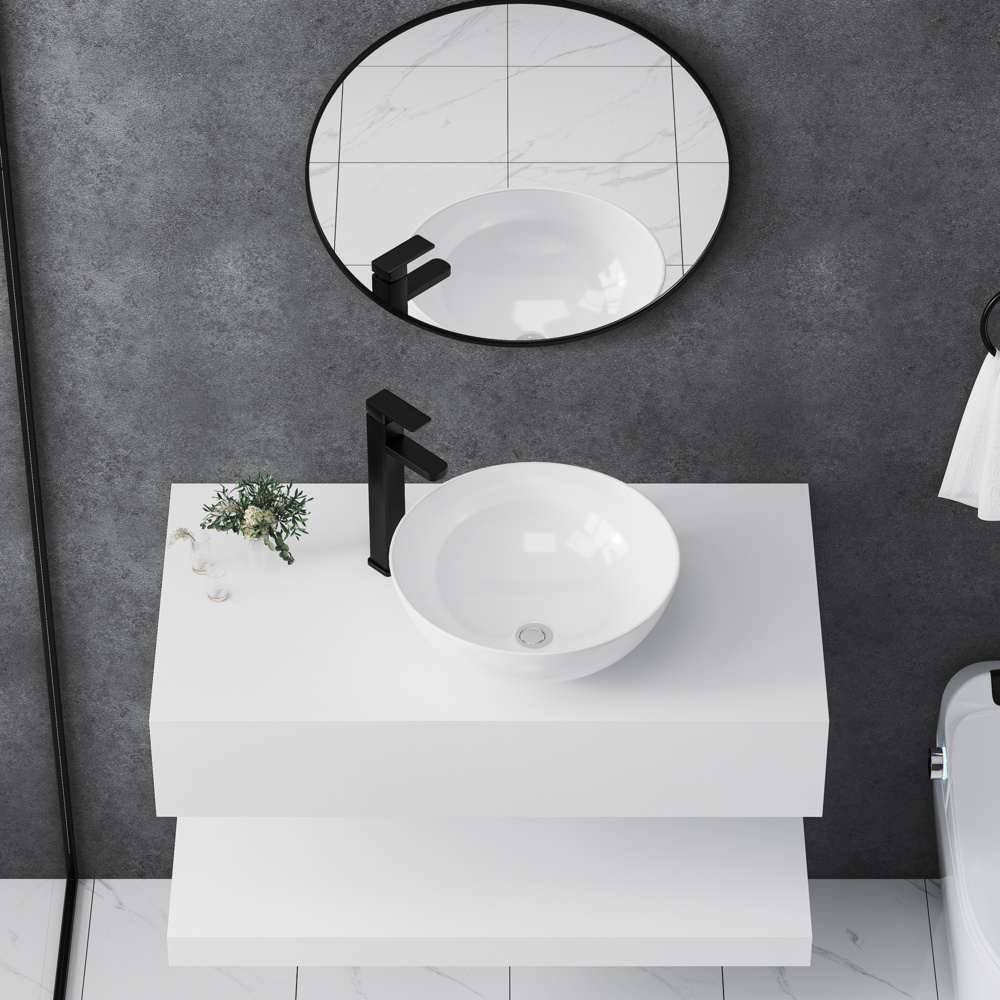 1586991-1 Tvättställ, 4 st - Bathlife Kläm, Ø420 mm, porslin