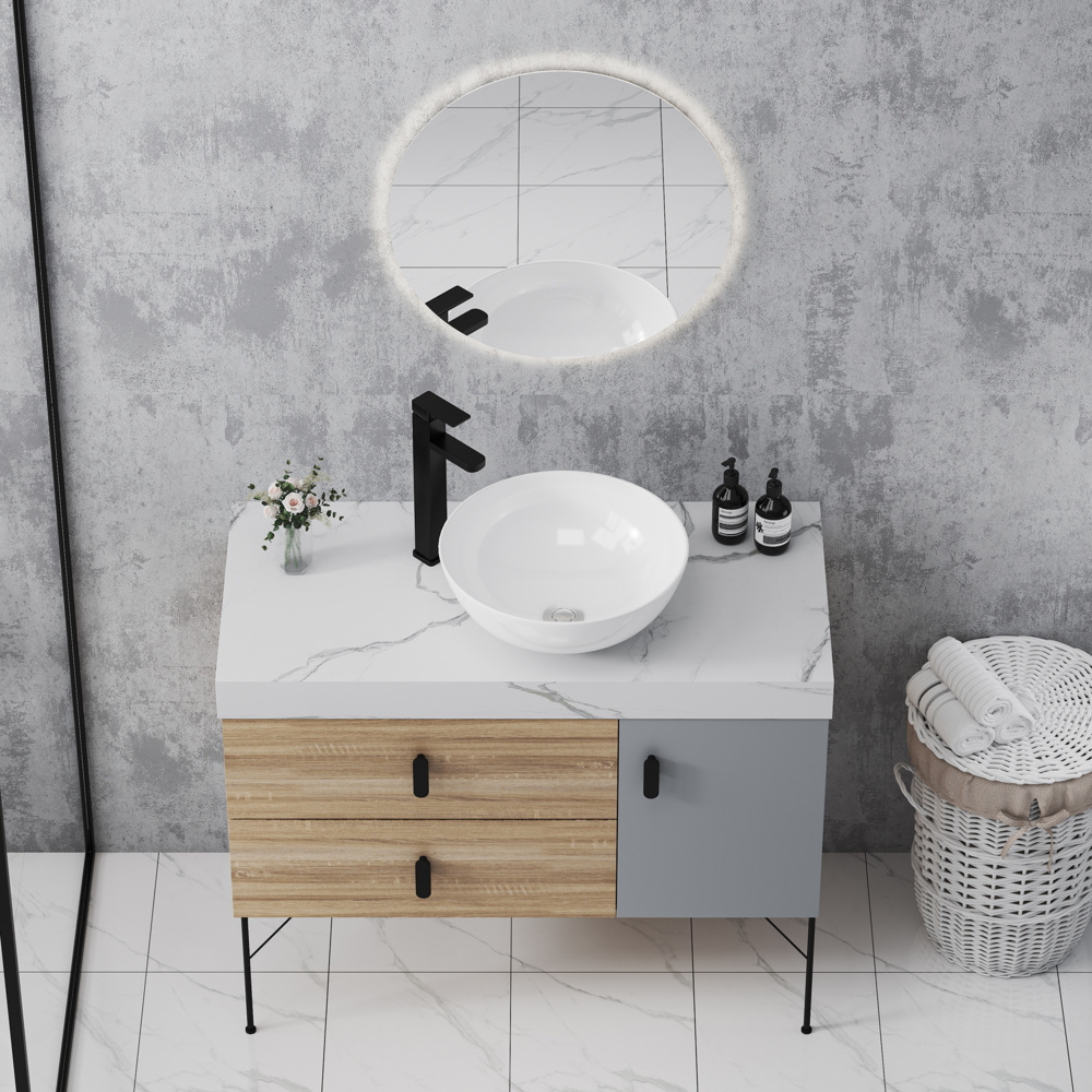1587034-1 Tvättställ, 4 st - Bathlife Ork, Ø405 mm, porslin