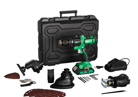 4-i-1-verktyg - Voltgear Plus, 20 V, batteri och laddare