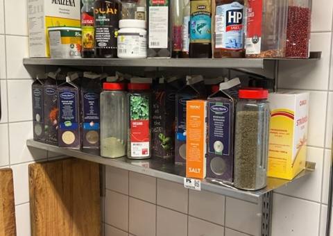 2 stainless steel shelves