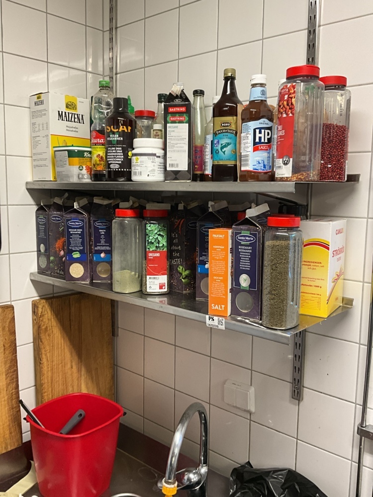 1473720-1 2 stainless steel shelves