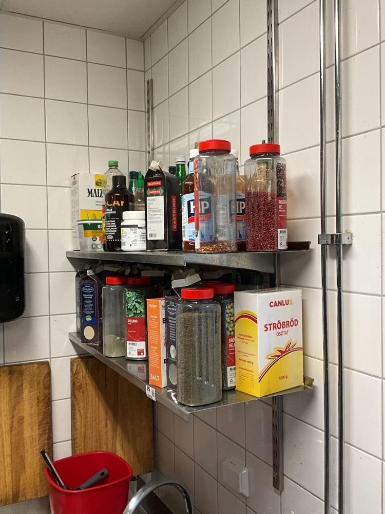 1473720-2 2 stainless steel shelves
