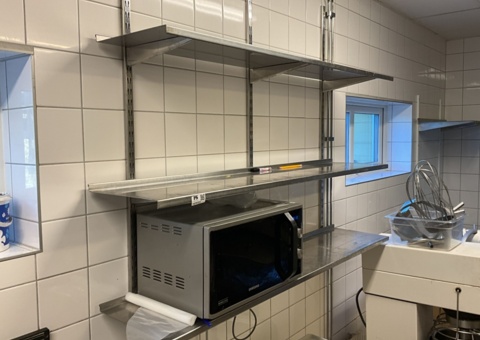 3 pcs. Stainless steel shelves