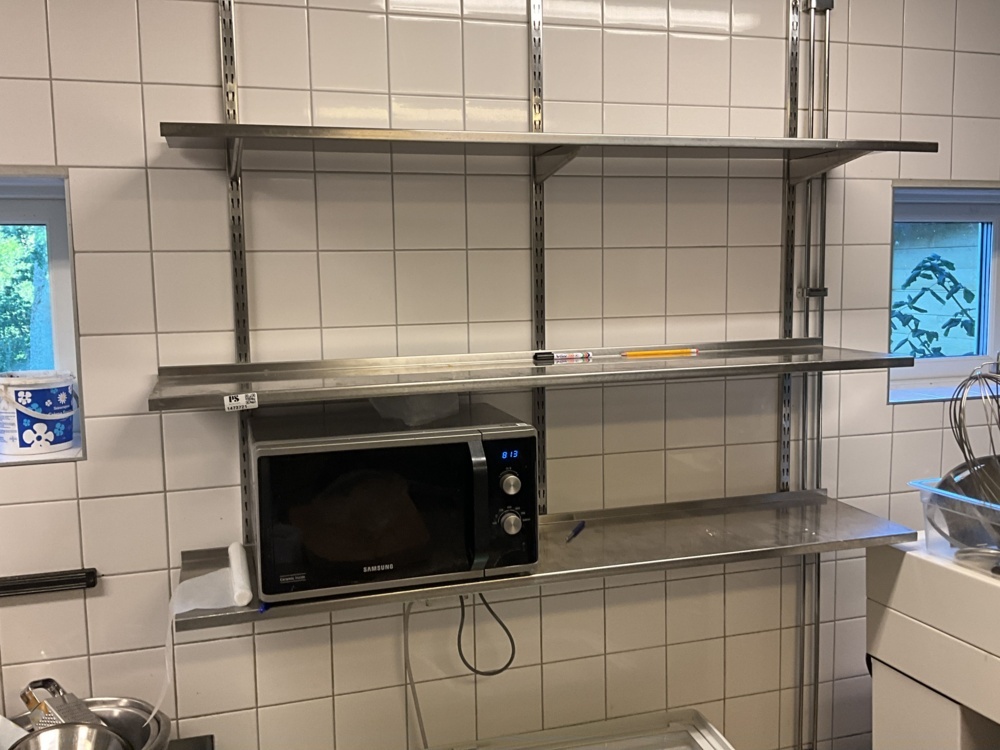 1473721-2 3 pcs. Stainless steel shelves
