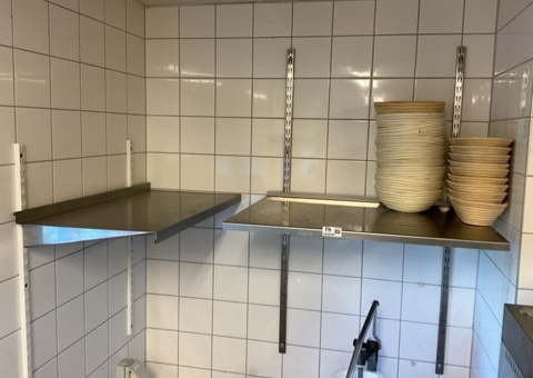 2 pcs. Stainless steel shelves