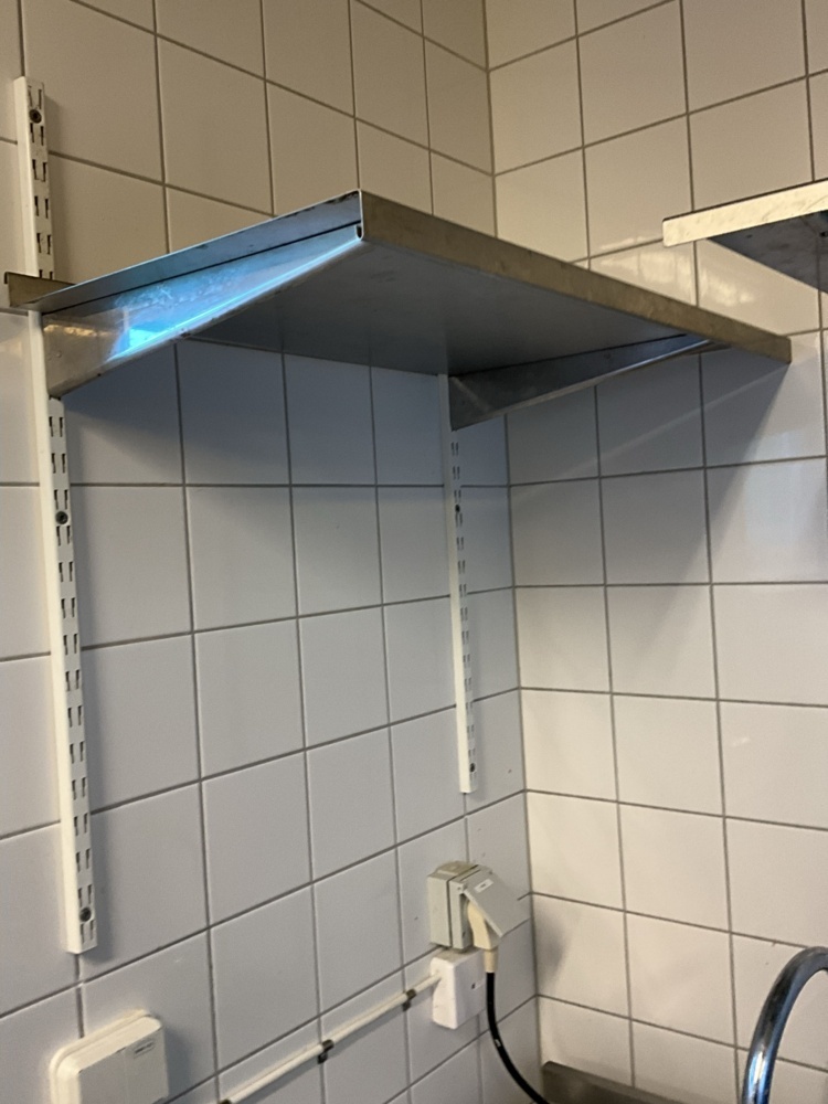 1473727-2 2 pcs. Stainless steel shelves
