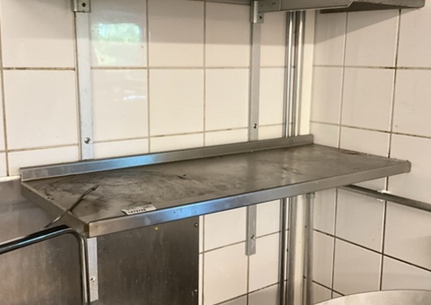2 pcs. Stainless steel shelves