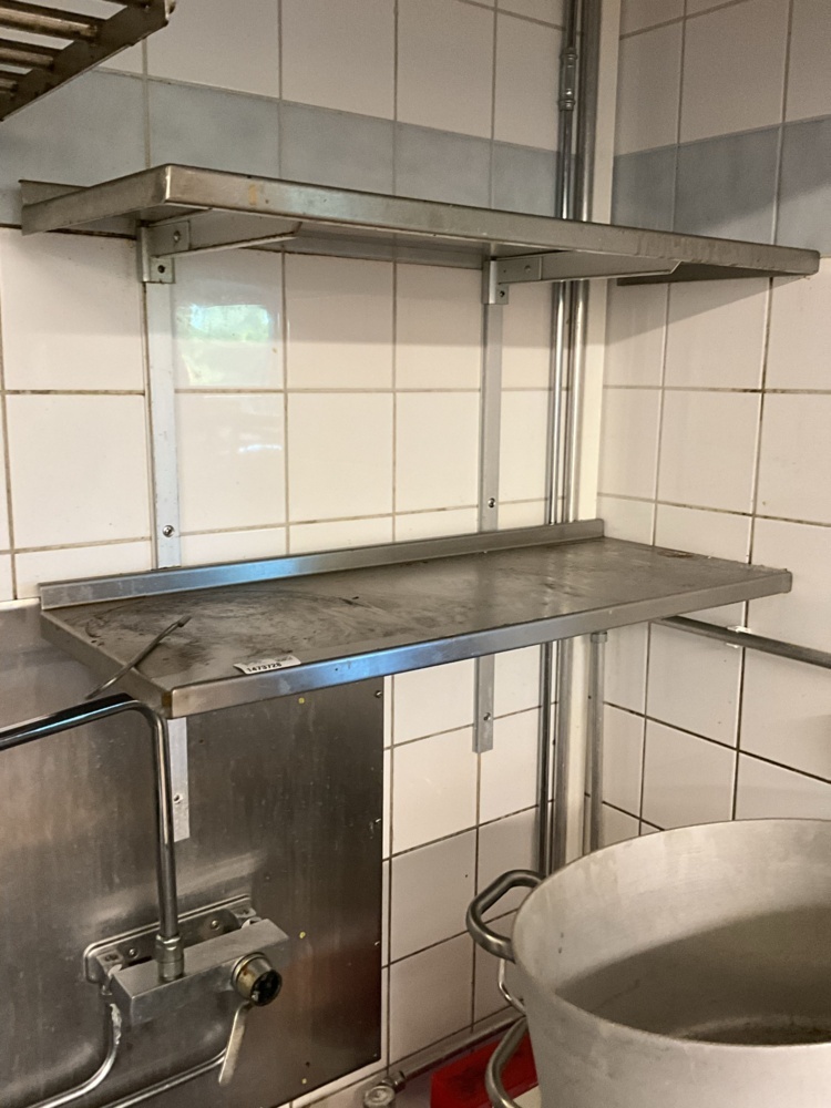 1473728-1 2 pcs. Stainless steel shelves