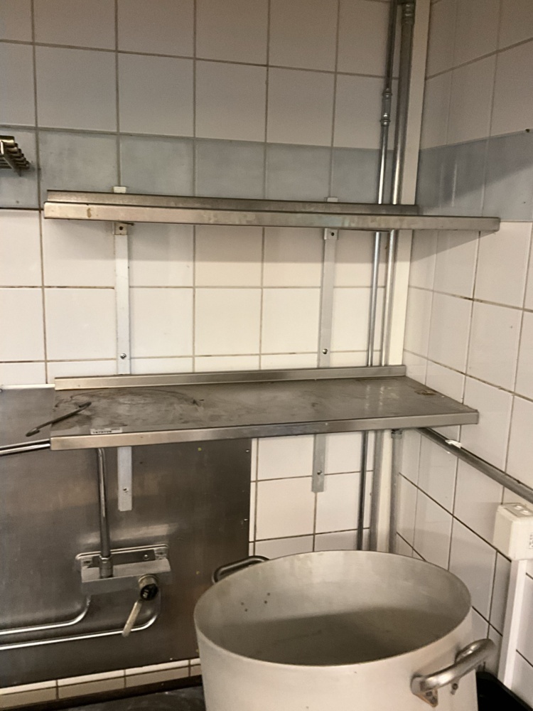 1473728-2 2 pcs. Stainless steel shelves