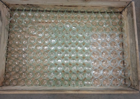 Assortment of glass jars