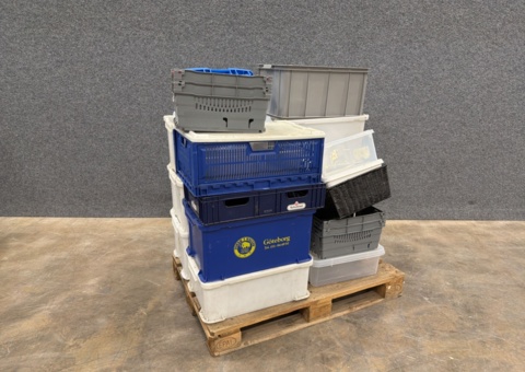 Assortment of storage boxes