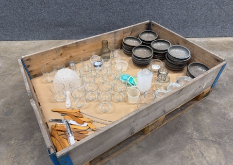 Plates, glasses etc.