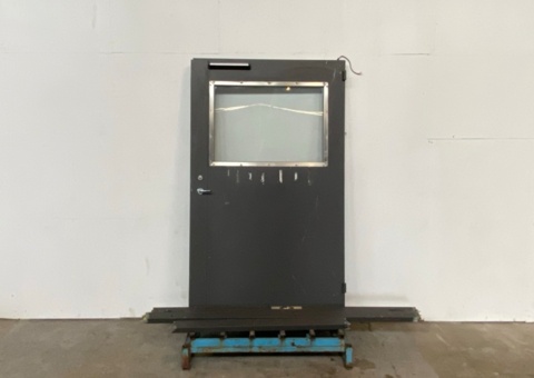 Steel door 12x21 H with window