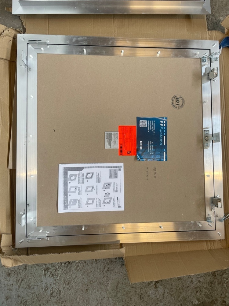 1587418-2 Inspection hatch, 4pcs, Ei30-Ei120, 615x615mm