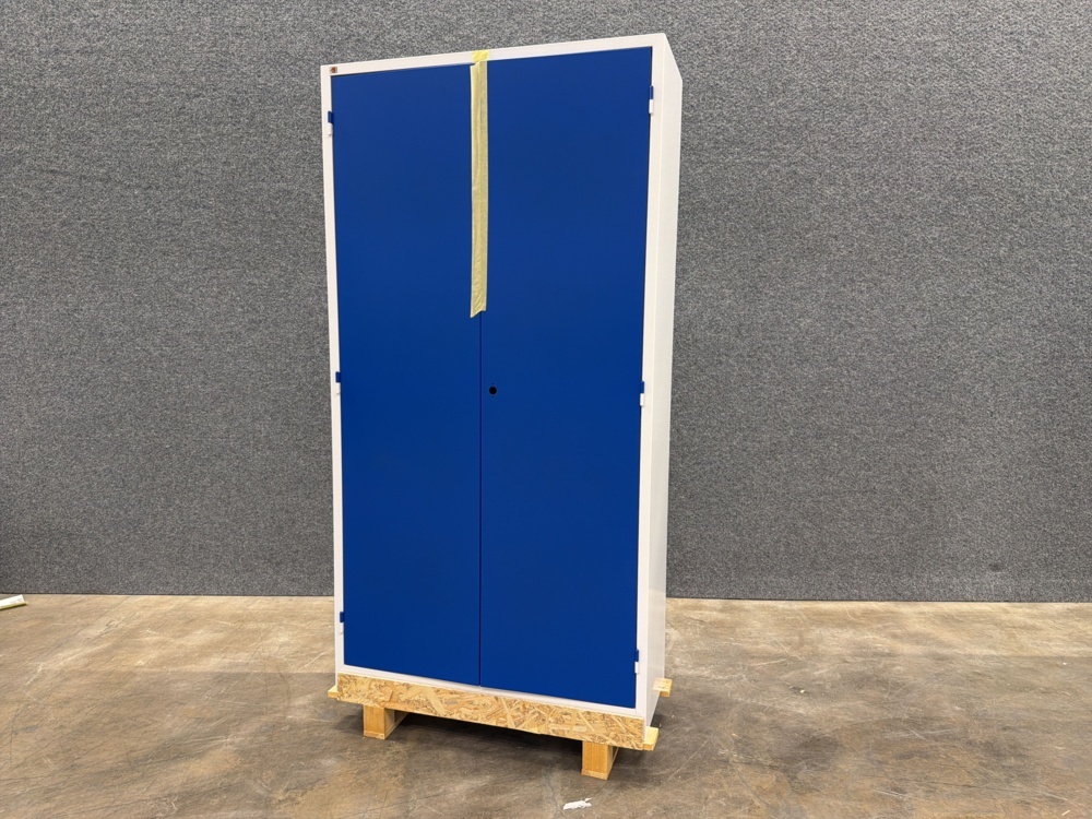 1585956-2 Storage cabinet STYLE 1900x1000x400 mm, white, blue