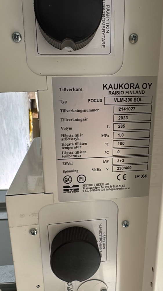1587437-2 Kaukora Focus VLM-300 SOL water heater (2023)