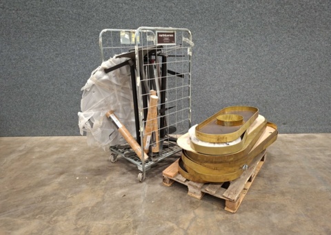 Assortment of table tops and stands