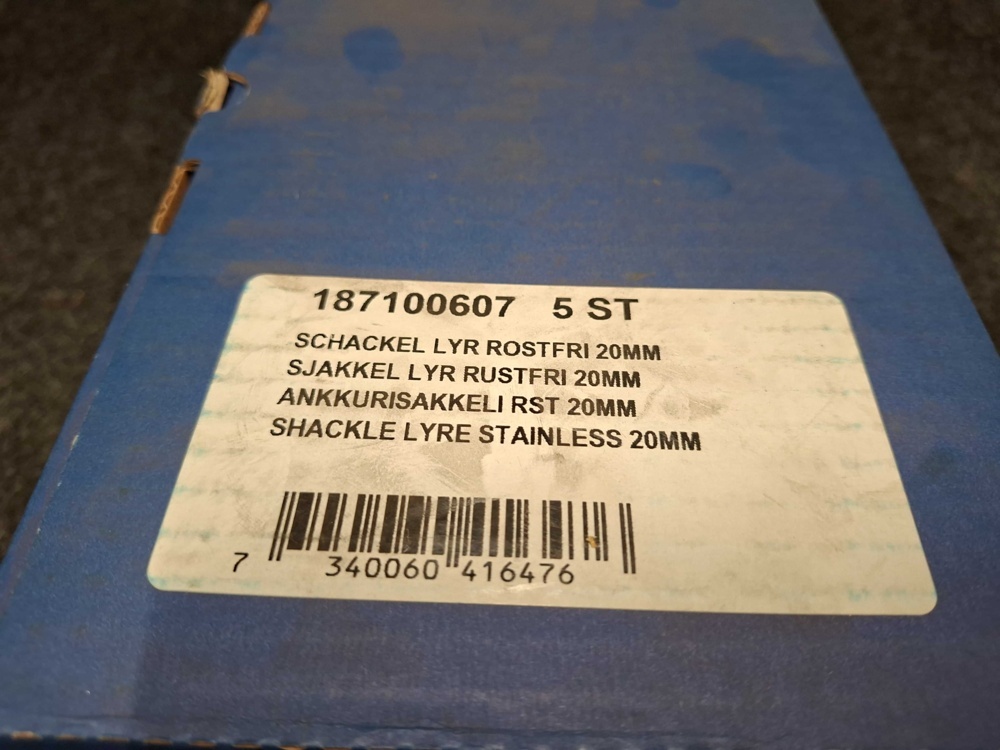 1585755-2 5 pcs Shackle Gigant LYR RF 20mm