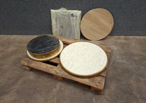 Assortment of round table tops