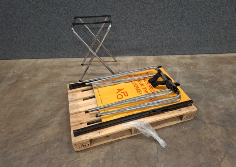 Sidewalk speakers and bag racks