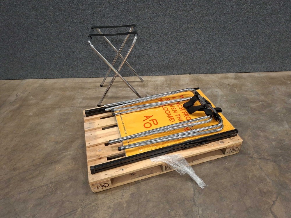 1587499-1 Sidewalk speakers and bag racks