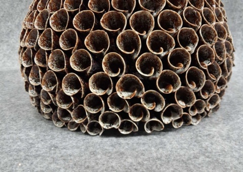 Vase, 1 pc - Mogihome Shelly, brown glazed ceramic, Ø28 cm
