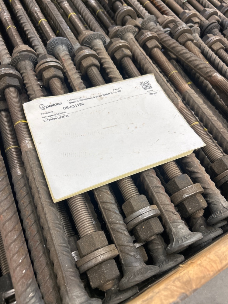 1546239-2 Bolts approx. 300 pcs - Peikko HPM20L