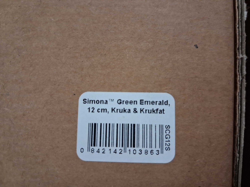 1584932-2 Pots with saucers, 4 pcs - Bergs Potter Simona Emerald Green, Ø12 cm