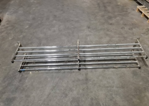 EPC hat rack/coat rack 200 cm in chromed steel 2 pcs