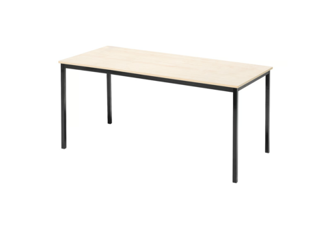 Table JAMIE 1800x800 mm, birch laminate, black