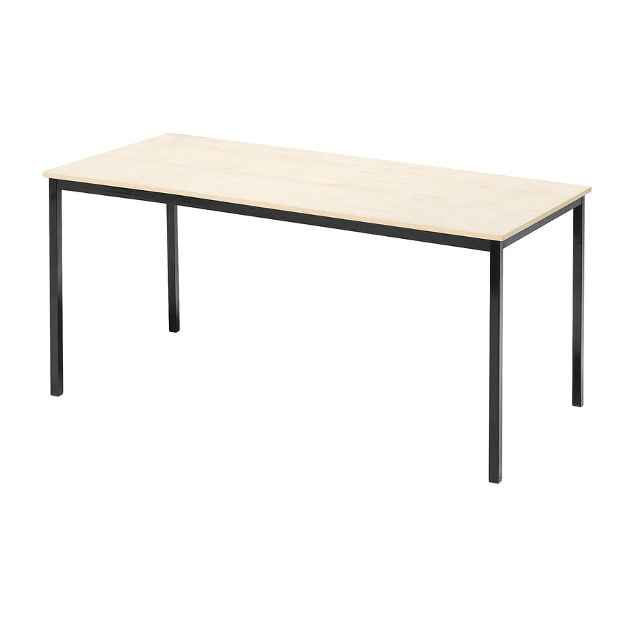 1585928-1 Table JAMIE 1800x800 mm, birch laminate, black