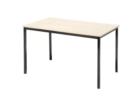 Table JAMIE 1200x800 mm, birch laminate, black