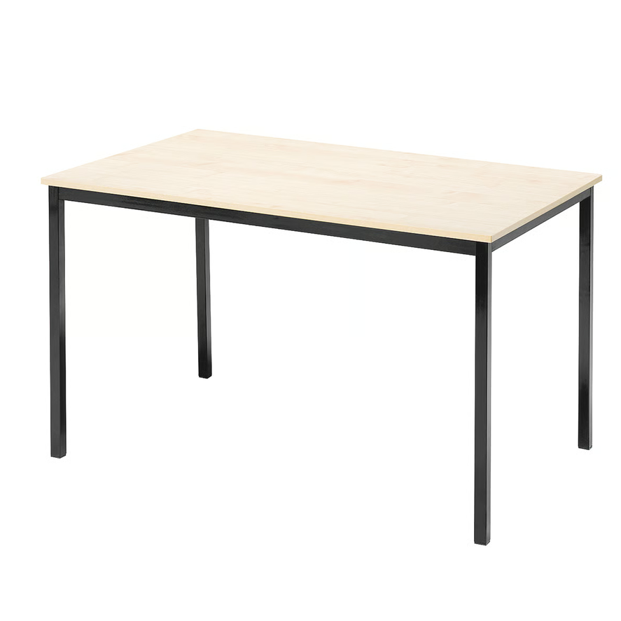 1585945-1 Table JAMIE 1200x800 mm, birch laminate, black