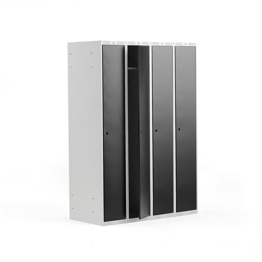 1585940-2 Wardrobe CLASSIC 4 sections, 1740x1200x550 mm, black