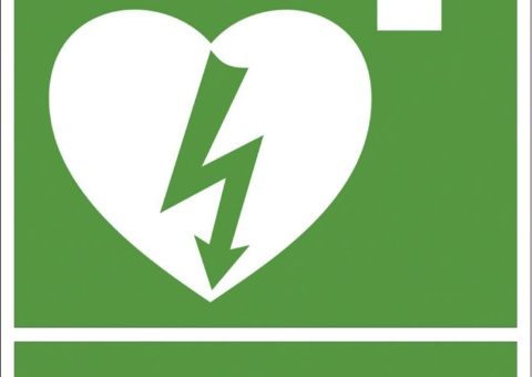 Defibrillator signs, 30 pcs - Systemtext, 210 × 297 mm