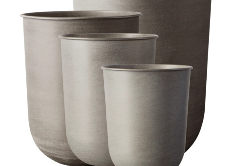 Pots - DBKD Out Pot, beige metal, assorted sizes