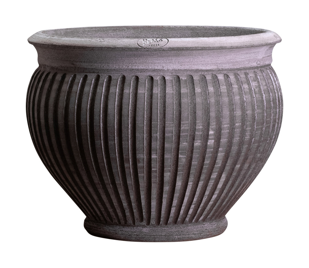 1584921-1 Pot, 1 pc - Bergs Potter Piccolina Grey RAW, Ø35 cm