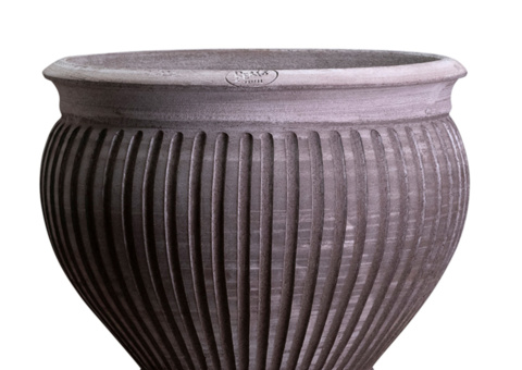 Pot, 1 pc - Bergs Potter Piccolina Grey RAW, Ø40 cm