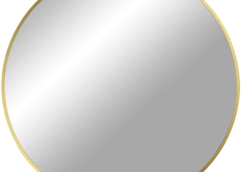 Mirrors, 2 pcs - House Nordic Madrid, brass look, Ø60 cm
